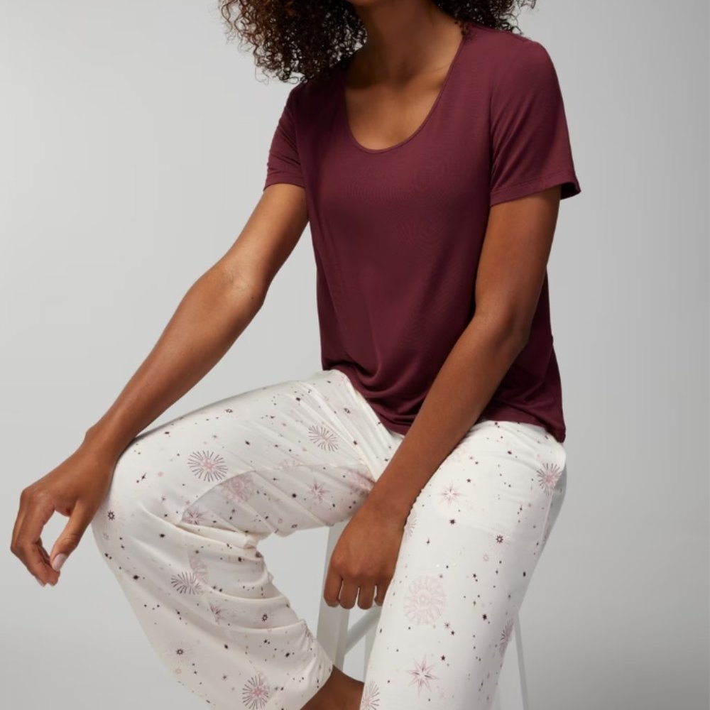 NWT Soma COOL NIGHTS Short-Sleeve Pj Set